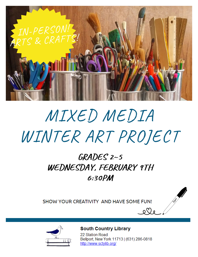 Mixed Media Winter Art Project
