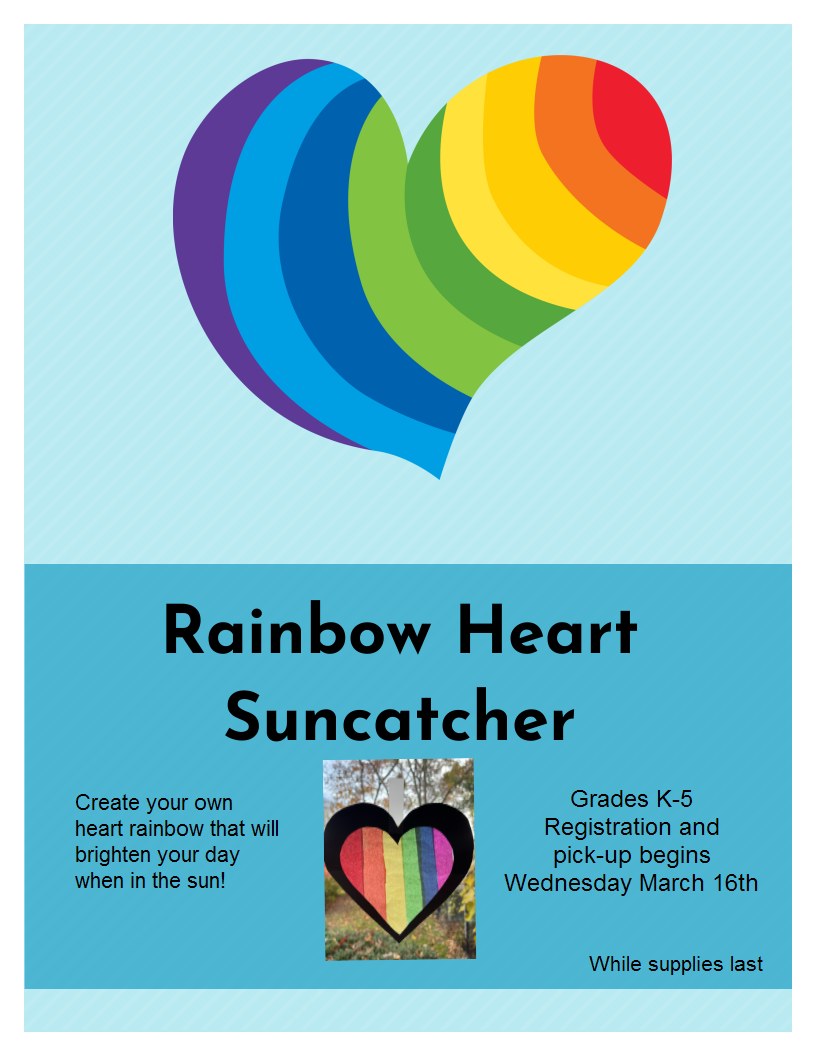 Rainbow Heart Suncatcher