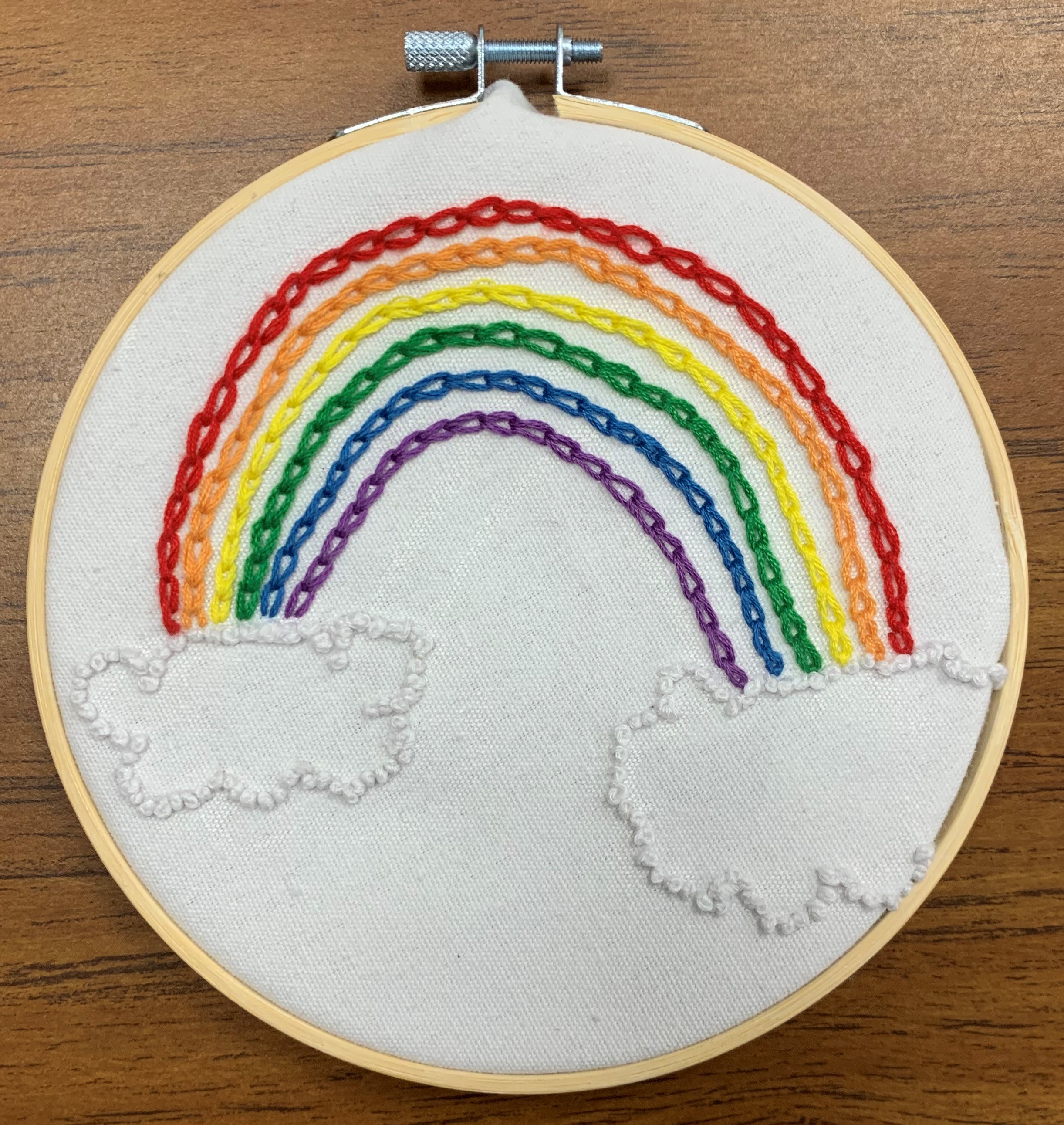 rainbow embroidery