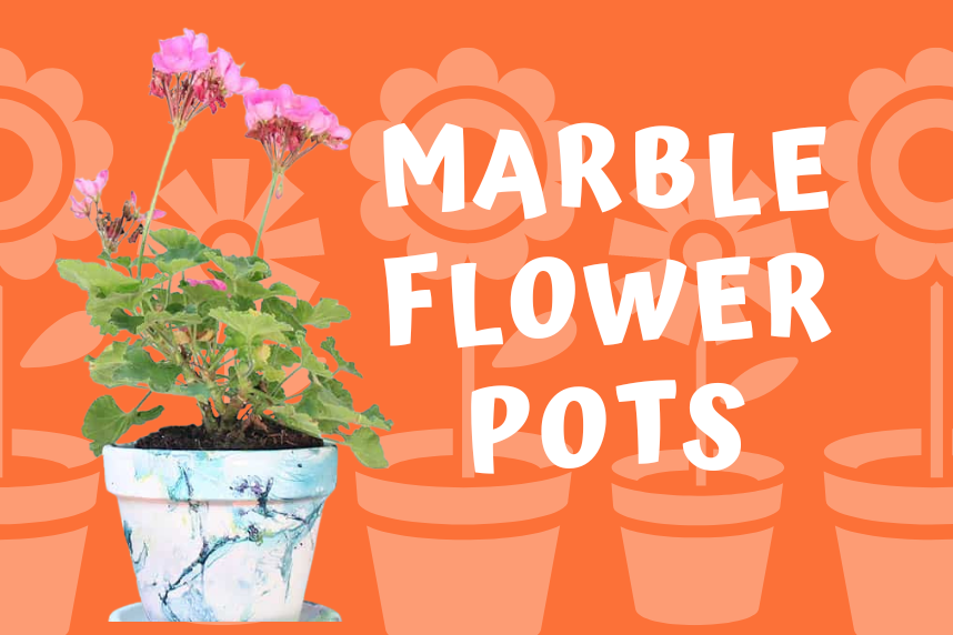 marble flower pots