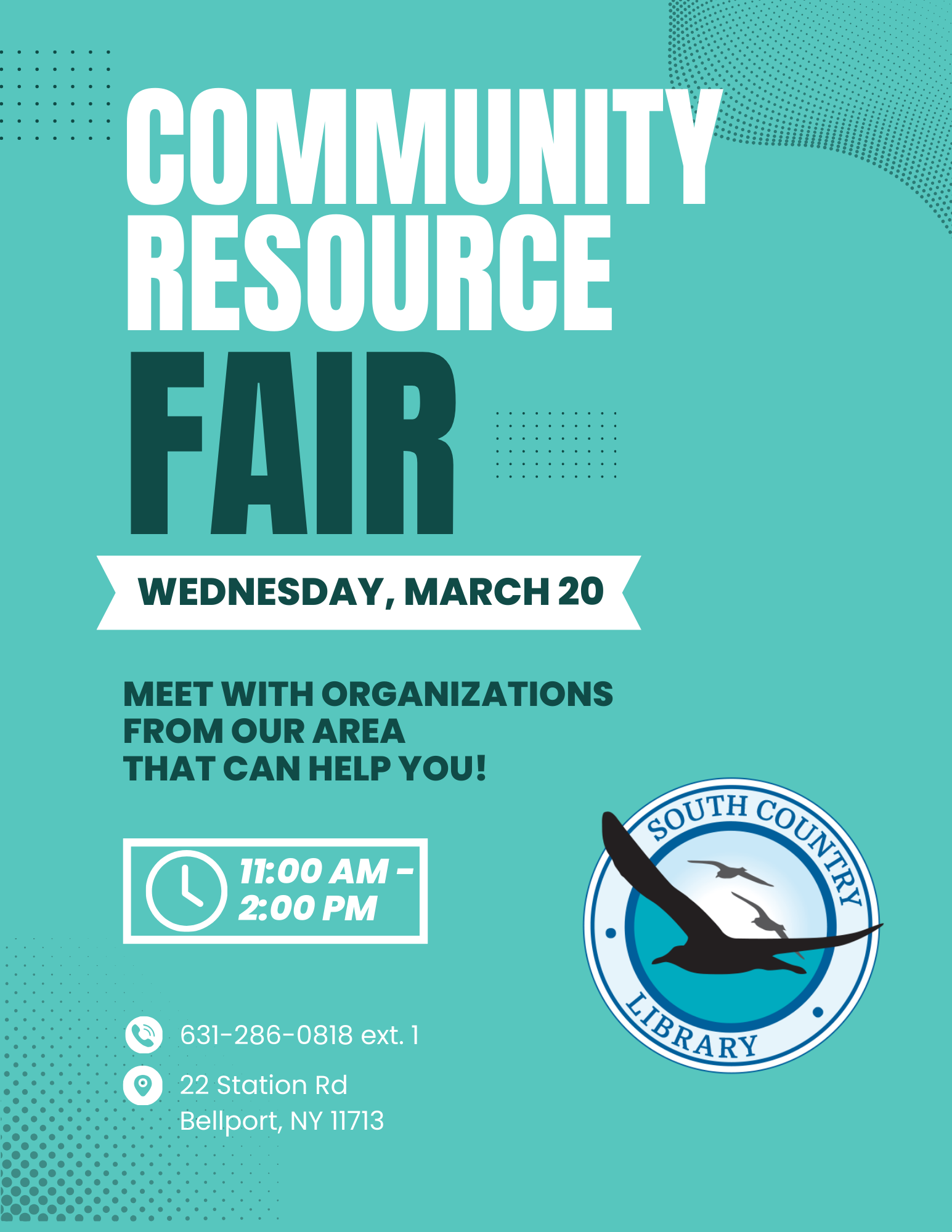 community resource fair 3/20