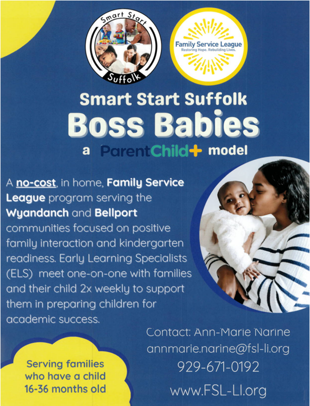 printable flyer about Smart Start Boss Babies program