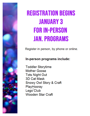 January in-person registration