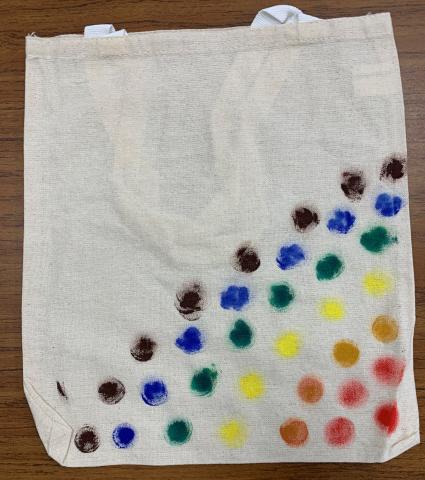 rainbow tote bag