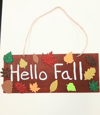 Hello Fall Sign