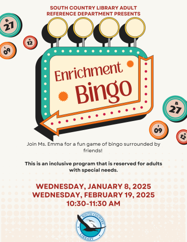 Enrichment Bingo Program Info