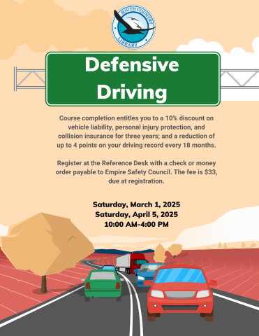 Defensive Driving Poster with Program Info