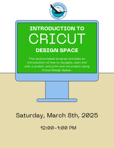 Intro to Cricut Design Space Poster with Program Info