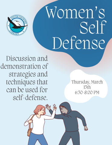 Women's Self Defense Program Poster with Information