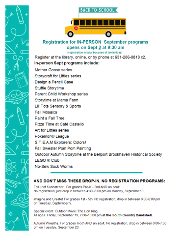 flyer with same information