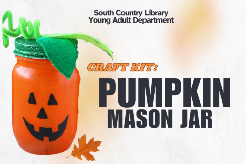 Craft Kit Pumpkin Mason Jar