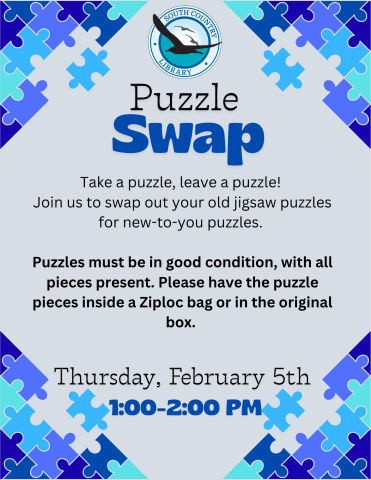 Puzzle pieces in different shades of blue in each corner over a gray background