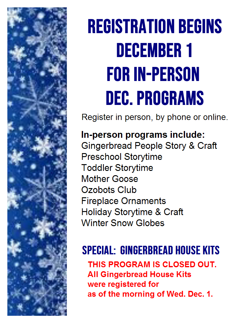 December in-person registration