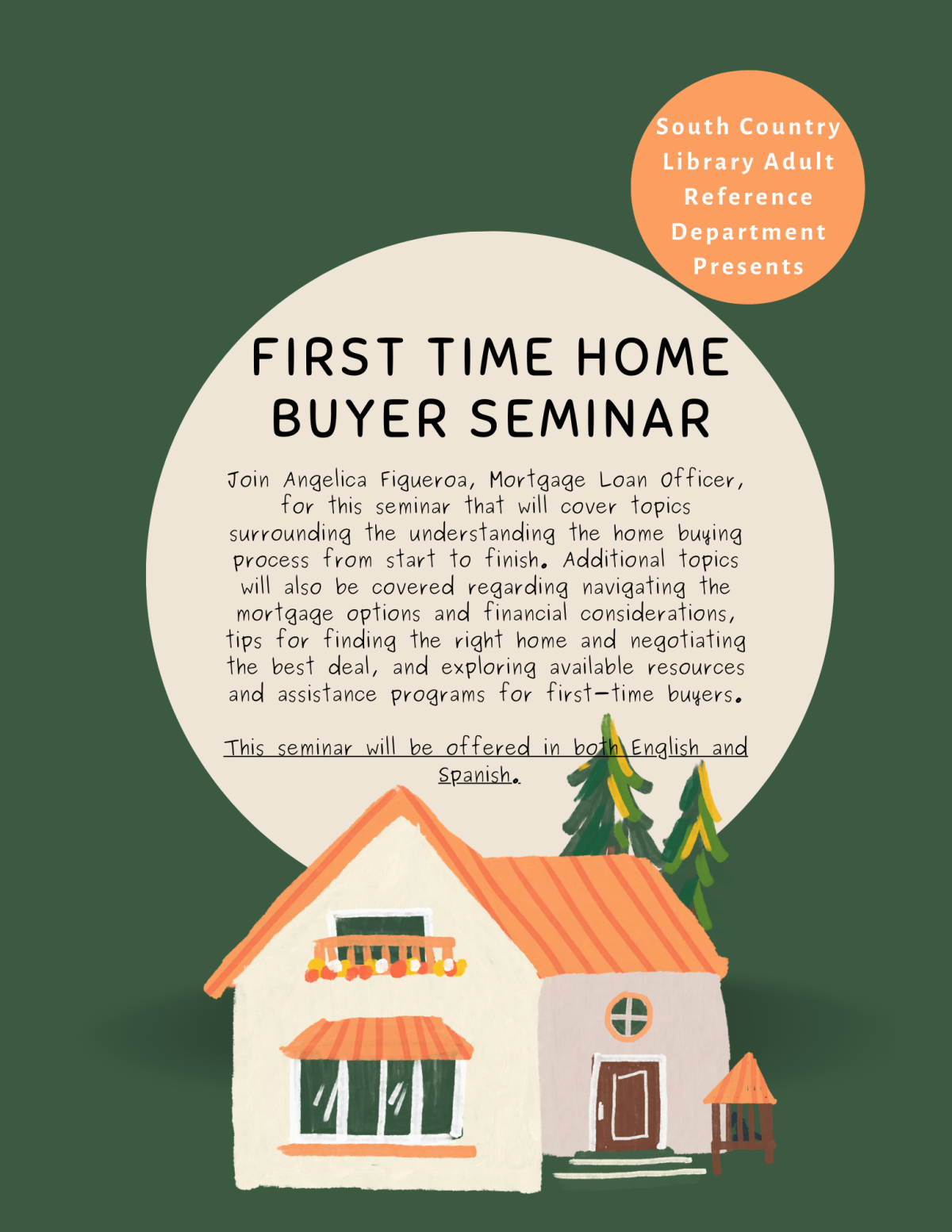 First Time Home Buyer Seminar Poster with Program Info